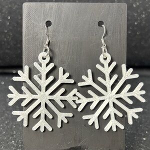 ❄️ 3D Printed Snowflake Earrings ✨